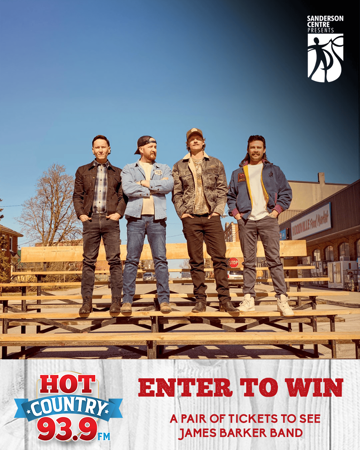 Enter to Win Tickets to James Barker Band